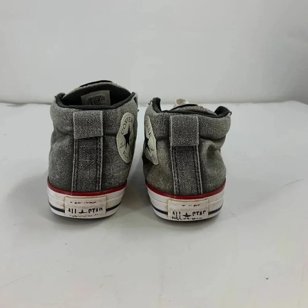 Converse Kids Chuck Taylor All Star Gray 651818F Mid Top Lace Up Sneakers Size 5